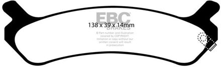 Hyundai Remblokkenset EBC Ultimax2 DP1017 DP1017