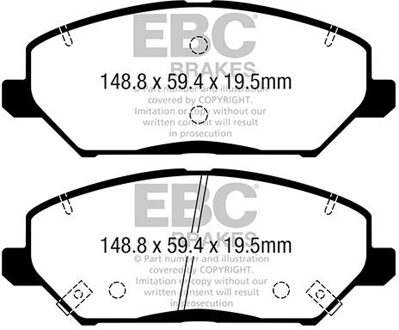 Hyundai Remblokkenset EBC Ultimax2 DPX2362 DPX2362