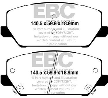 Hyundai Remblokkenset Greenstuff DP22343