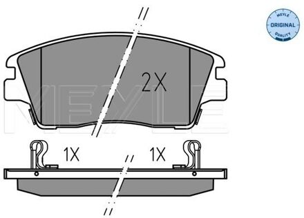 Hyundai Remblokkenset, schijfrem 0252232917