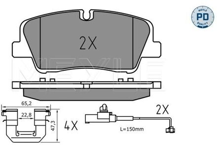 Hyundai Remblokkenset, schijfrem 0252237017PD