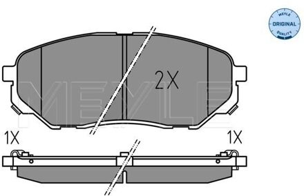 Hyundai Remblokkenset, schijfrem 0252238017