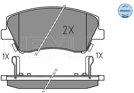 Hyundai Remblokkenset, schijfrem 0252251817