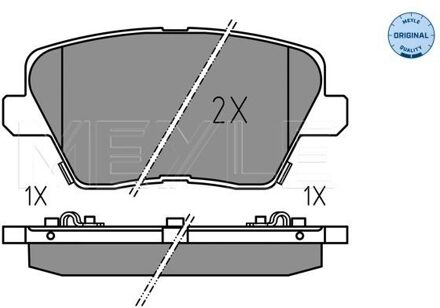 Hyundai Remblokkenset, schijfrem 0252267516