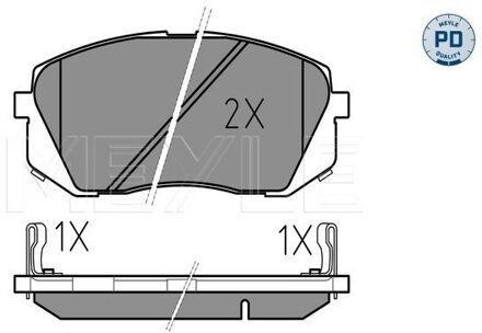 Hyundai Remblokkenset, schijfrem 0252450116PD