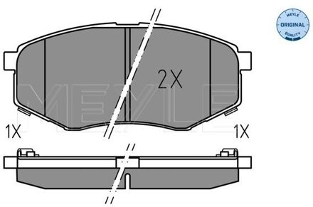 Hyundai Remblokkenset, schijfrem 0252518718