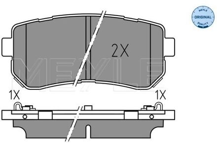 Hyundai Remblokkenset, schijfrem 0252567716