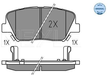 Hyundai Remblokkenset, schijfrem 0252575717