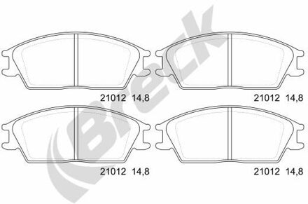 Hyundai Remblokkenset, schijfrem 210120070100