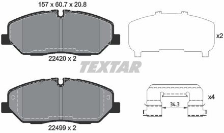 Hyundai Remblokkenset, schijfrem 2242001