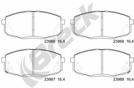 Hyundai Remblokkenset, schijfrem 239660070110