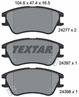 Hyundai Remblokkenset, schijfrem 2427701