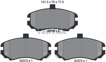 Hyundai Remblokkenset, schijfrem 2436901