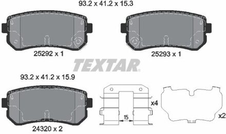 Hyundai Remblokkenset, schijfrem 2529201