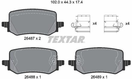 Hyundai Remblokkenset, schijfrem 2648701