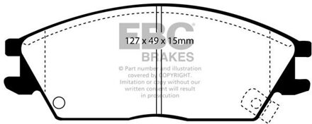 Hyundai Remblokkenset, schijfrem DP803