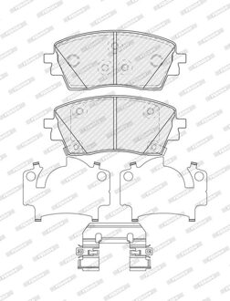 Hyundai Remblokkenset, schijfrem FDB5632