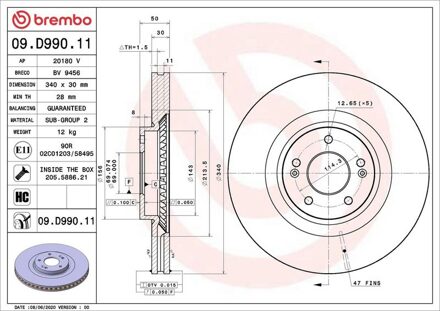 Hyundai Remschijf 09D99011