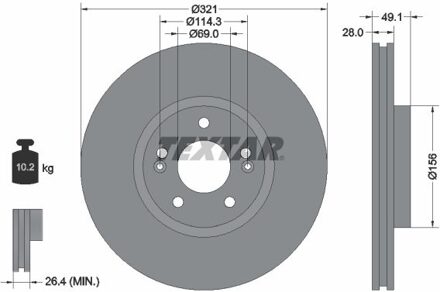 Hyundai Remschijf 92166005