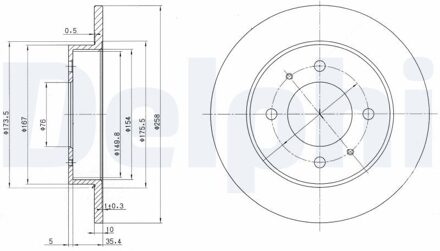 Hyundai Remschijf BG3070