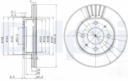 Hyundai Remschijf BG3749