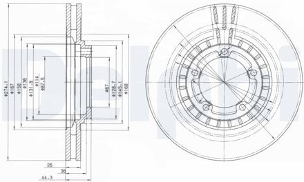 Hyundai Remschijf BG4134