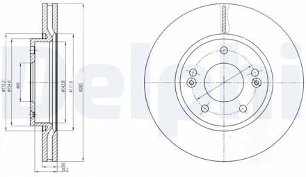Hyundai Remschijf BG4281C