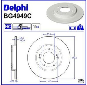 Hyundai Remschijf BG4949C