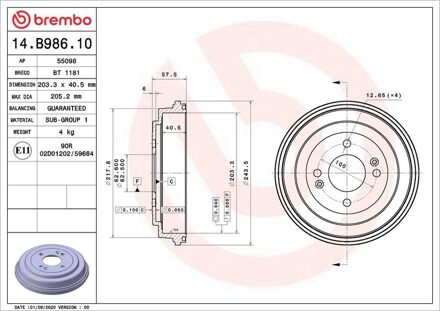 Hyundai Remtrommel 14B98610