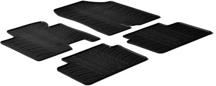 Hyundai Rubbermatten passend voor Hyundai i30 / Kia Cee'd 2012-2015 (T profiel 4-delig + montageclips)