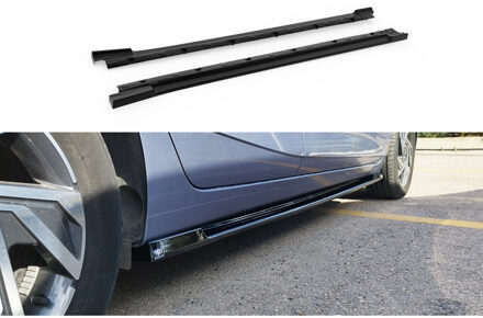 Hyundai Set sideskirts passend voor Hyundai i20 III Facelift excl. N / N-Line 2023- (ABS Glanzend zwart) DXSHY05