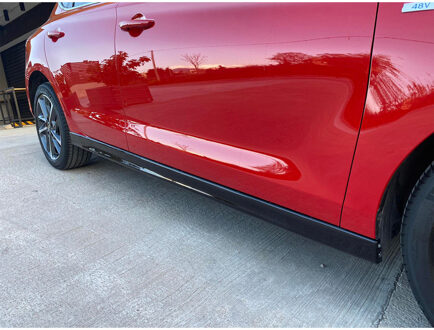 Hyundai Set sideskirts passend voor Hyundai i30 III Hatchback + Fastback 2016-(ABS Glanzend zwart) DXSHY04