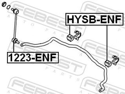 Hyundai Stabilisatorlager aan draagarm HYSBENF
