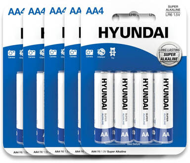 Hyundai Super Alkaline Aa Batterijen - 60 Stuks