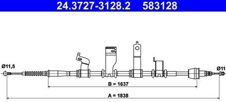 Hyundai Trekkabel, parkeerrem 24372731282