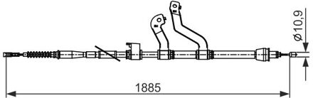 Hyundai Trekkabel, parkeerrem BC2573