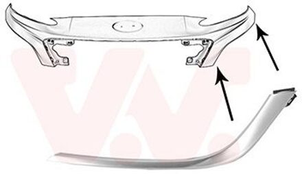 Hyundai Voorbumpersierlijst L. 8150583