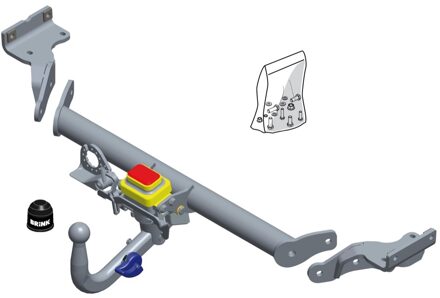 Hyundai Wegdraaibare trekhaak, Manueel wegdraaibaar 610200