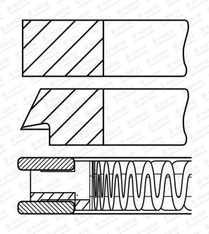 Hyundai Zuigerveerset 0844880000