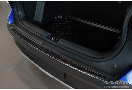 Hyundai Zwart RVS Bumper beschermer passend voor Hyundai Bayon 2021- 'Ribs' AV245256