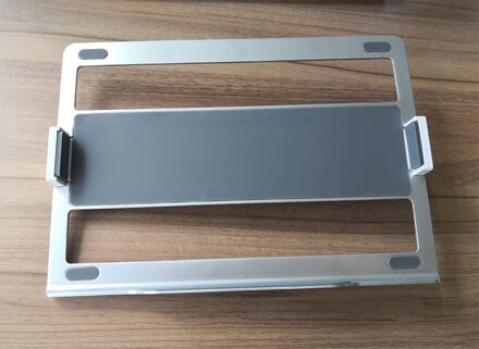 Hyvarwey OL-1S Dual Gebruik Alunimum Hoogte Verstelbare 12-17 Inch Laptop Houder + Vesa Monitor Mount Hoofd 75/100mm Belasting 8kgs zilver