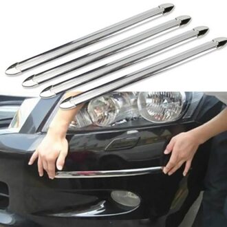 Hyzhauto 4Pcs Auto Suv Edge Anti-Collision Strip Bumper Protector Beschermende Guard Bar Anti-Wrijven Schrapen Bumper crash Styling
