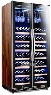 HZ-70D 900L 235W Electric Red Wine Cabinet Large Capacity Solid Wood Shelf Constant Temperature Large Wine Refrigerator Cabinet