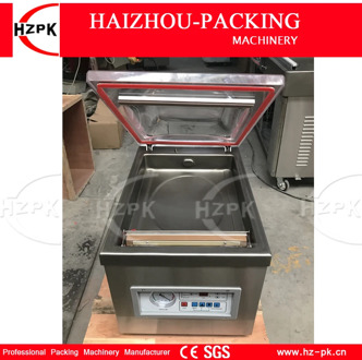 HZPK Desktop Single Chamber Vacuum Packaging Machine With Stainless Steel Body Cover Equipment Packaging Vacuum Sealer DZ-260