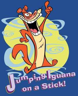 I Am Weasel Jumping Iguana On A Stick Men's T-Shirt - Royal Blue - XL