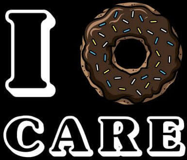 I Donut Care Women's T-Shirt - Black - 3XL