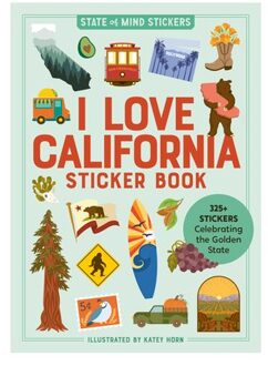 I Love California Sticker Book - State Of Mind Stickers - Workman Publishing