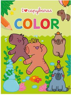 I Love Capybaras Color Kleurblok / I Love Capybaras Color Bloc De Coloriage