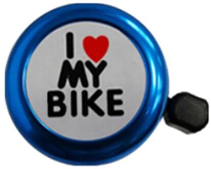I Love My Fiets Bell Heart Alarm Bike Metal Stuur Hoorn Fiets Fietsen Stuur Bell Fiets Koppels Accessoires Blauw