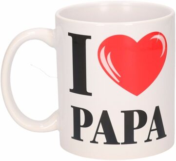 I Love Papa beker / mok 300 ml Multikleur
